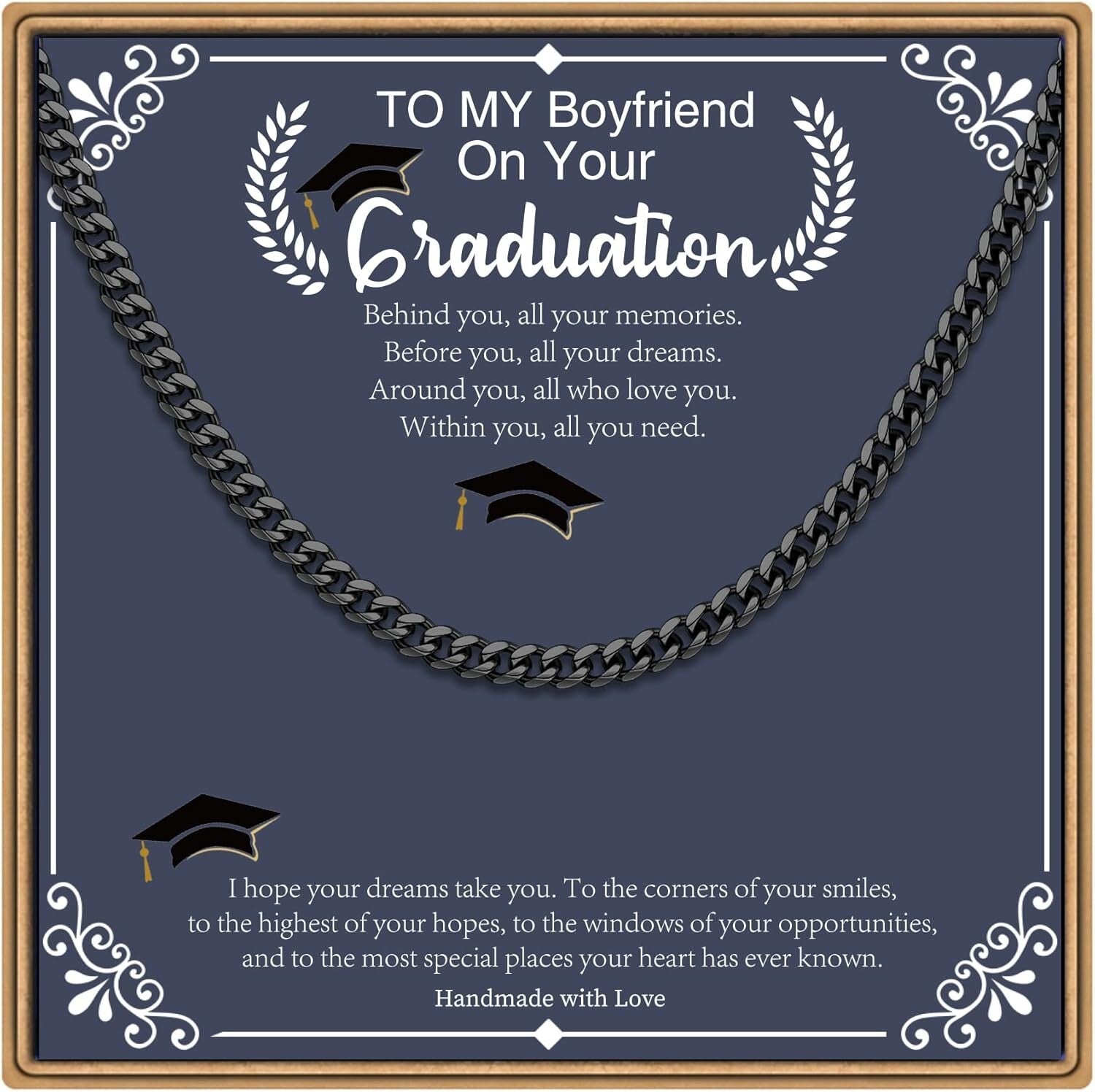 Celebrate Achievements with Chunky Cuban Link Chain - Men’s Graduation Gift