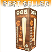 Load image into Gallery viewer, Bulk Virgin Unbleached King Size Pre-Rolled Cones - 800 Ultra-Thin Papers