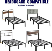 Load image into Gallery viewer, Sturdy Twin XL Platform Bed Frame with Round Corners - Easy Assembly &amp; Storage