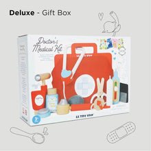 Load image into Gallery viewer, Vintage Style Kids Doctor's Bag with Wooden Medical Tools - Perfect for Playtime