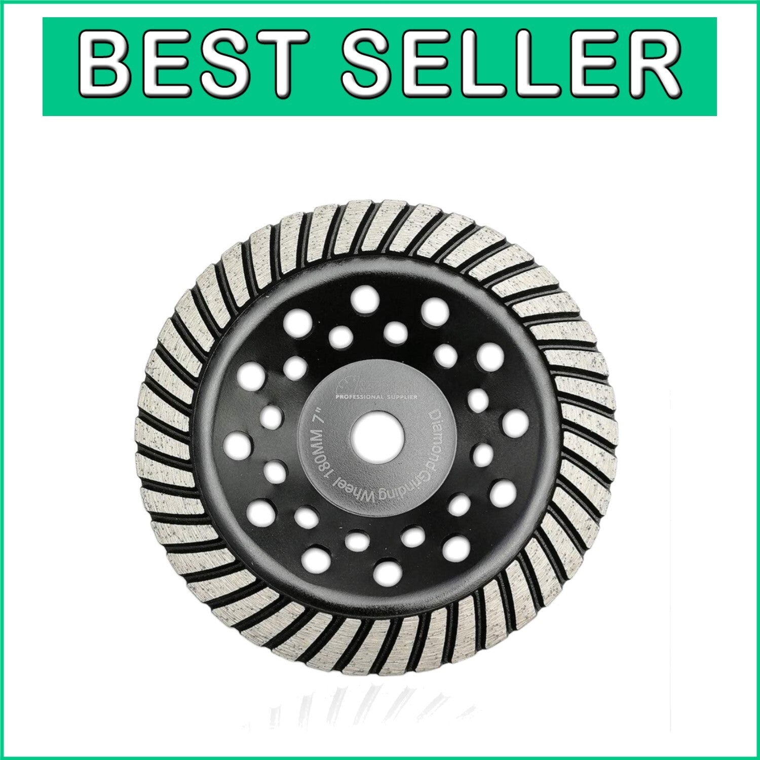 7-Inch Turbo Row Diamond Cup Wheel for Efficient Concrete & Marble Grinding