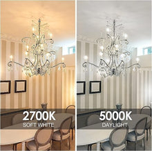 Load image into Gallery viewer, Energetic 24-Pack Dimmable LED Candelabra Bulbs B10, Daylight 5000K E12 Base