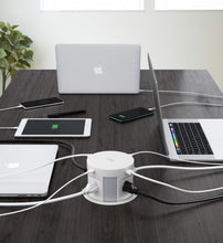 Load image into Gallery viewer, Automatic Pop-Up Outlet with 4 AC &amp; USB Ports - Wireless Charging Convenience