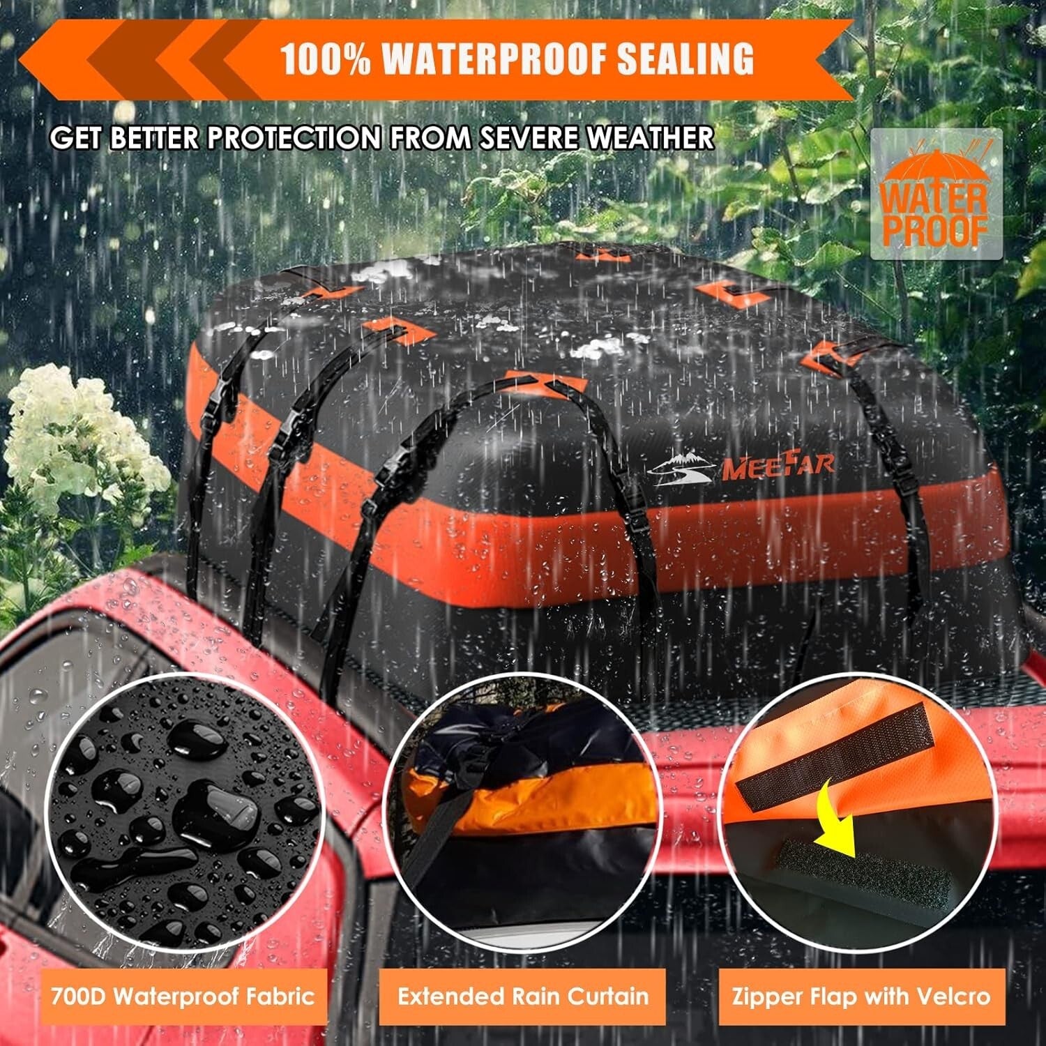 XBEEK Waterproof Cargo Bag: Heavy-Duty Storage for Family Travel Adventures