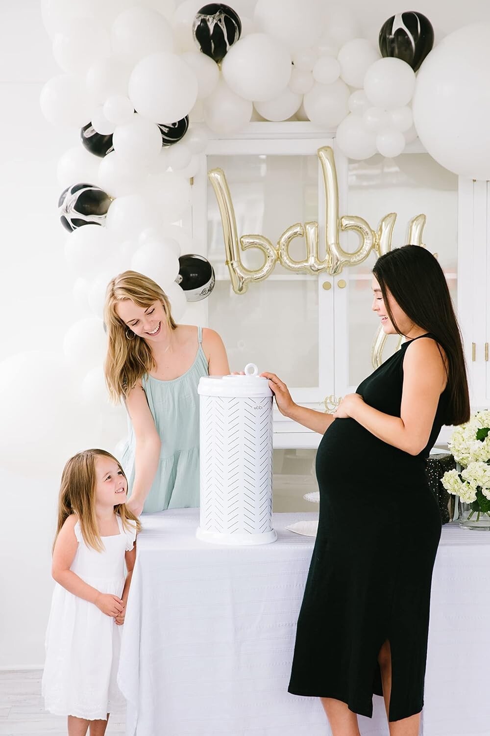 13 Gallon Stainless Steel Diaper Pail - Sleek, Childproof with Odor Control