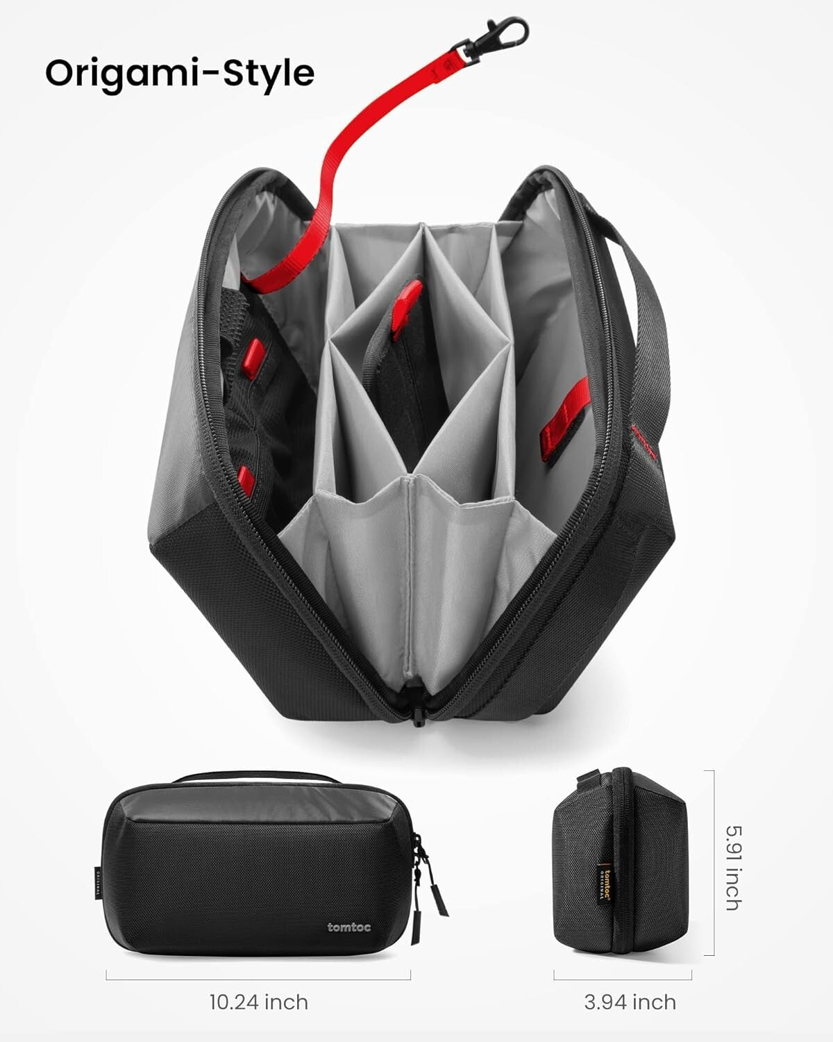 Water-Resistant Electronic Organizer Pouch for MacBook Cables & Accessories