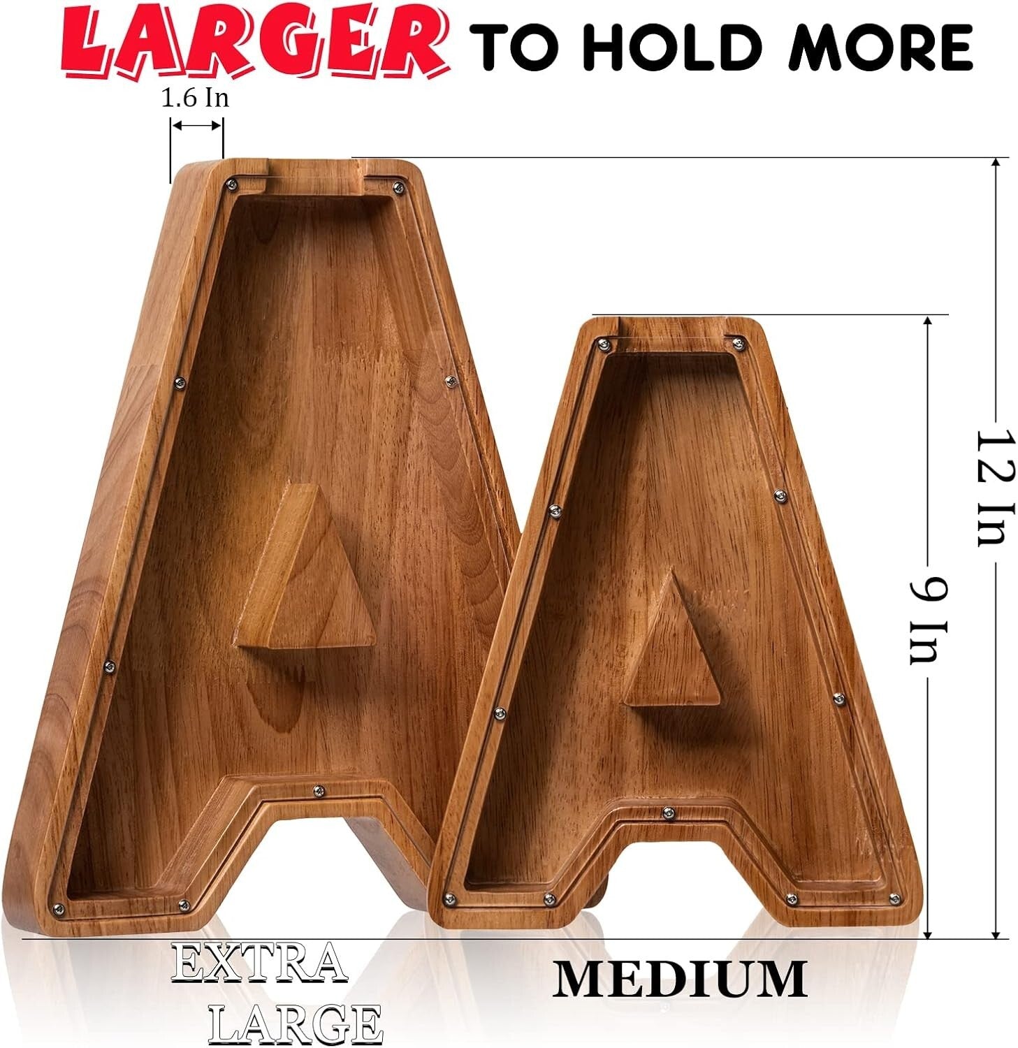 Elegant 12-Inch Kids Savings Bank - Custom Initial B Design for Boys and Girls