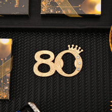 Load image into Gallery viewer, Glamorous Gold and Black Bottle Openers - 50 Packs for 80th Anniversary Parties