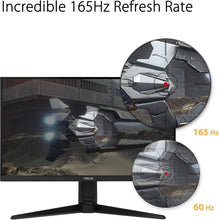 Load image into Gallery viewer, 23.8-Inch FHD Gaming Monitor with 165Hz Refresh Rate &amp; Extreme Low Motion Blur