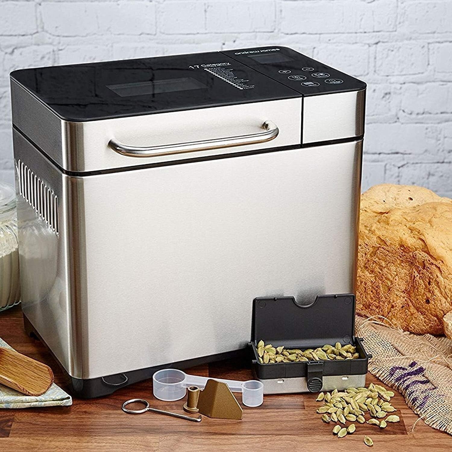 Intelligent 17-in-1 Bread Machine with Automatic Nut Dispenser & Keep Warm