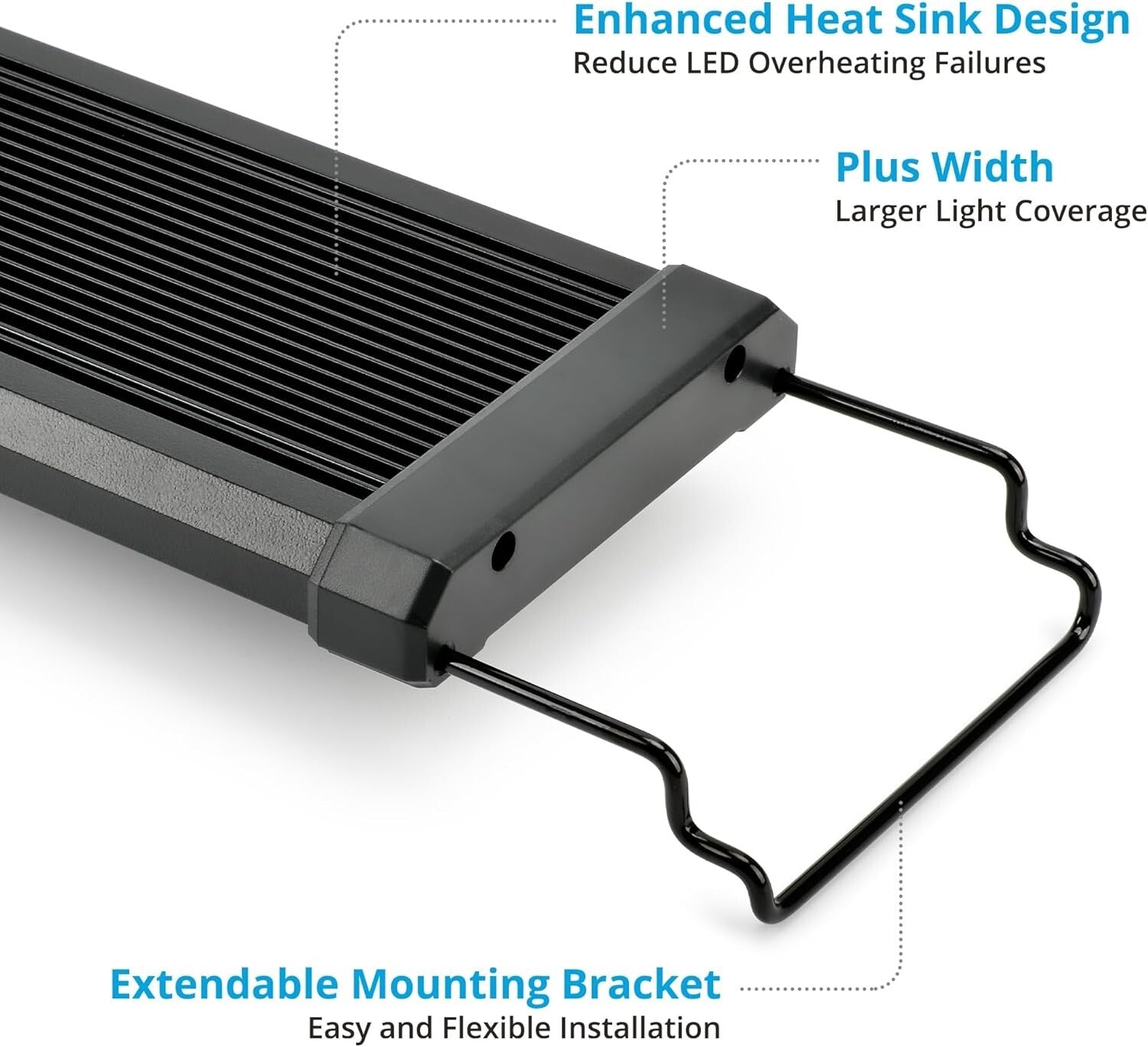 ClassicLED 15W Aquarium Light, High CRI 91 for Freshwater & Saltwater Tanks