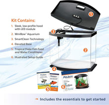 Load image into Gallery viewer, All-Inclusive 5 Gallon MiniBow Aquarium with SmartClean – Perfect for Betta Fish