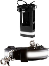 Load image into Gallery viewer, Reflective Leather Firefighter Radio Strap &amp; Holster Bundle – Fits Motorola APX