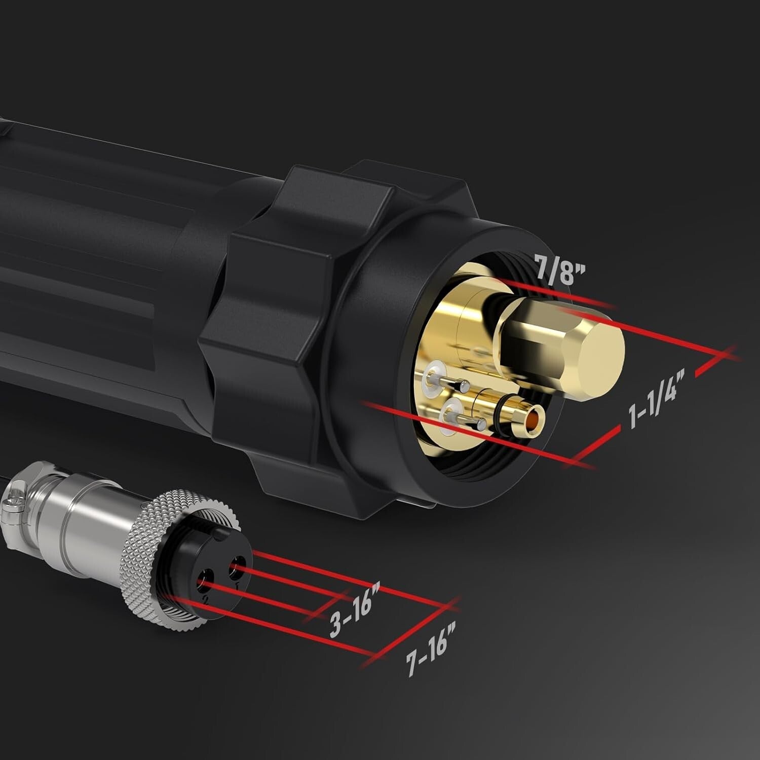 Versatile 150A Spool Gun for Aluminum Welding with Clear Plastic Housing
