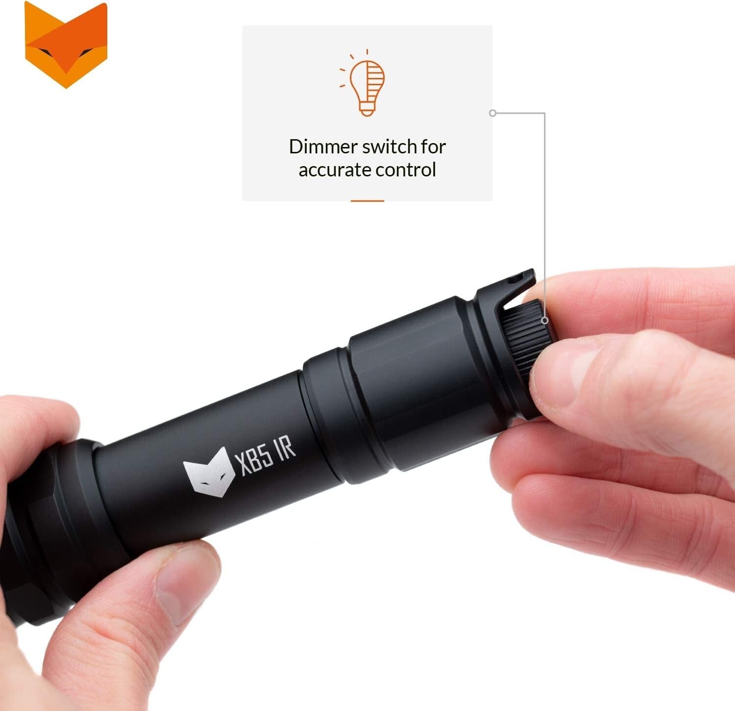 Adjustable 850nm IR Flashlight - Rugged Design for Night Vision Accessories