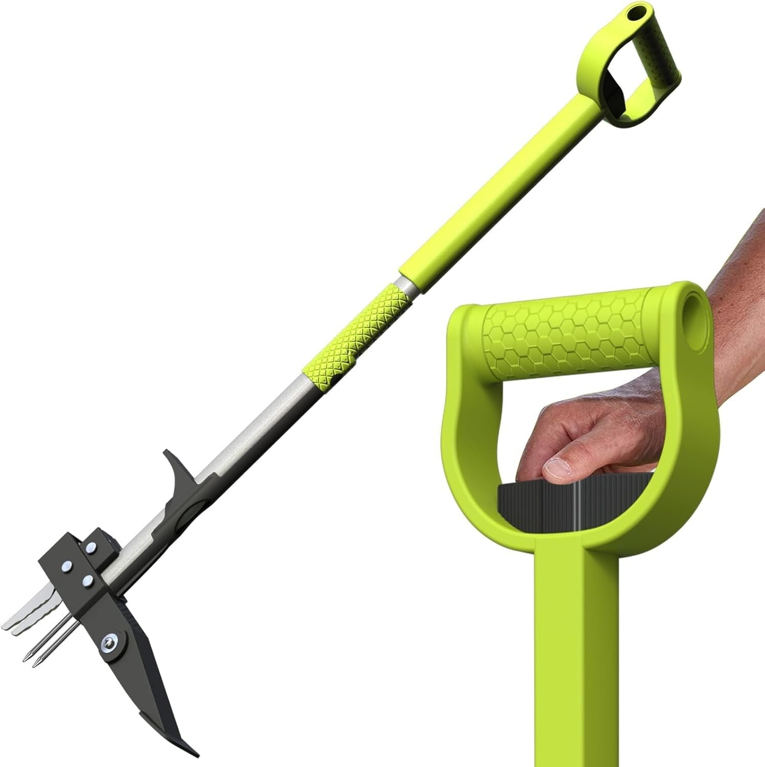 Effortless Weeding with 40-inch Stand-Up Garden Tool - No Kneeling Required