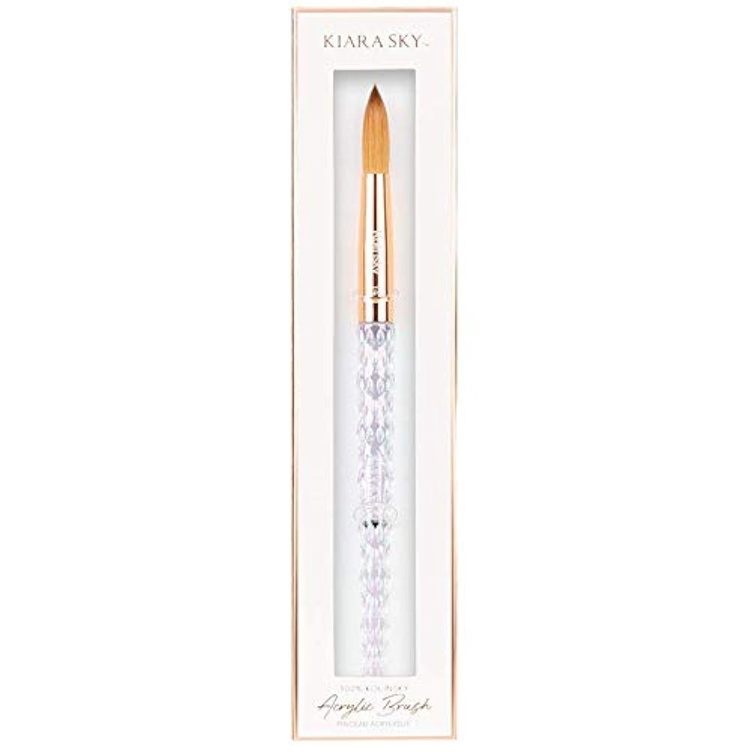 Durable Acrylic Brush with Kolinsky Hair - Acetone Resistant & Precise Control