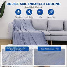 Load image into Gallery viewer, Double-Sided Lightweight Cooling Blanket - Breathable for Hot Summer Nights