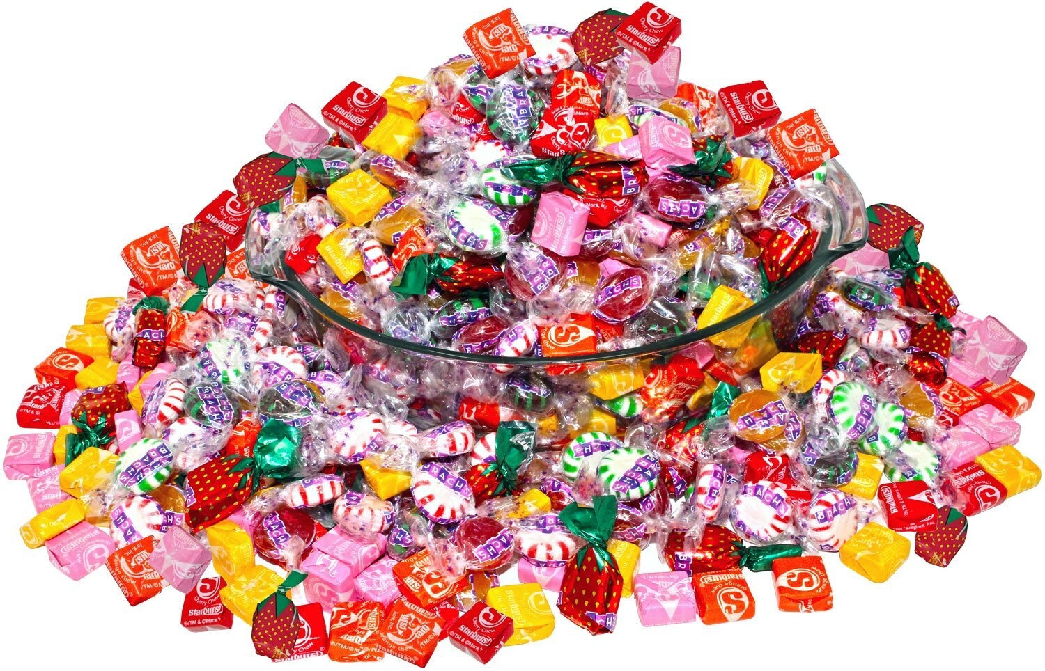 Assorted Soft Chewy & Hard Candy Mix - 700 Individually Wrapped Treats - 156 oz