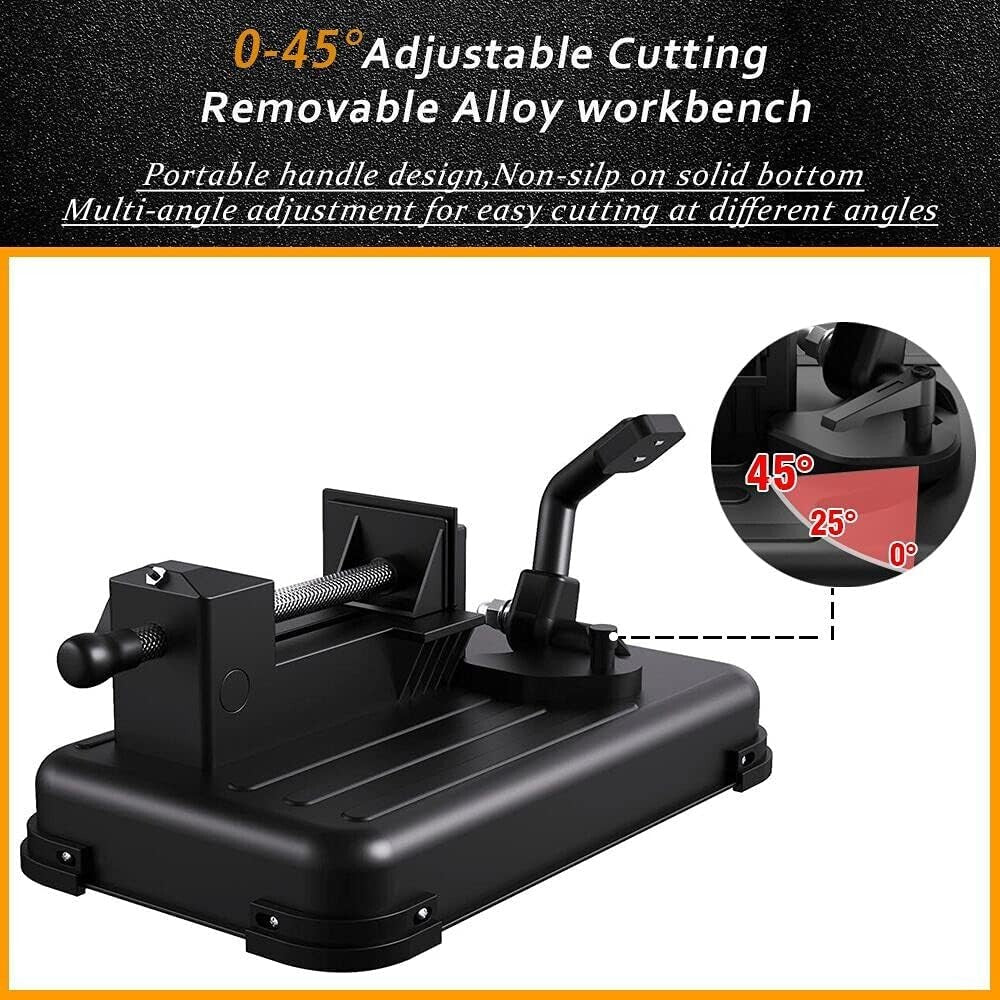 Cut with Precision: Upgraded Portable Band Saw with LED Spotlight & Alloy Base