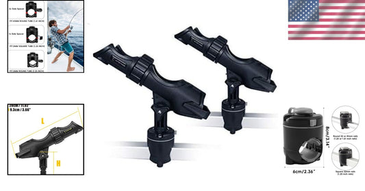 Durable ABS Universal Fishing Rod Holder - Fits Kayaks & Boats with Ease