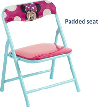 Load image into Gallery viewer, Colorful Disney Minnie Jr Activity Table Set with Chair for Kids Age 2-5