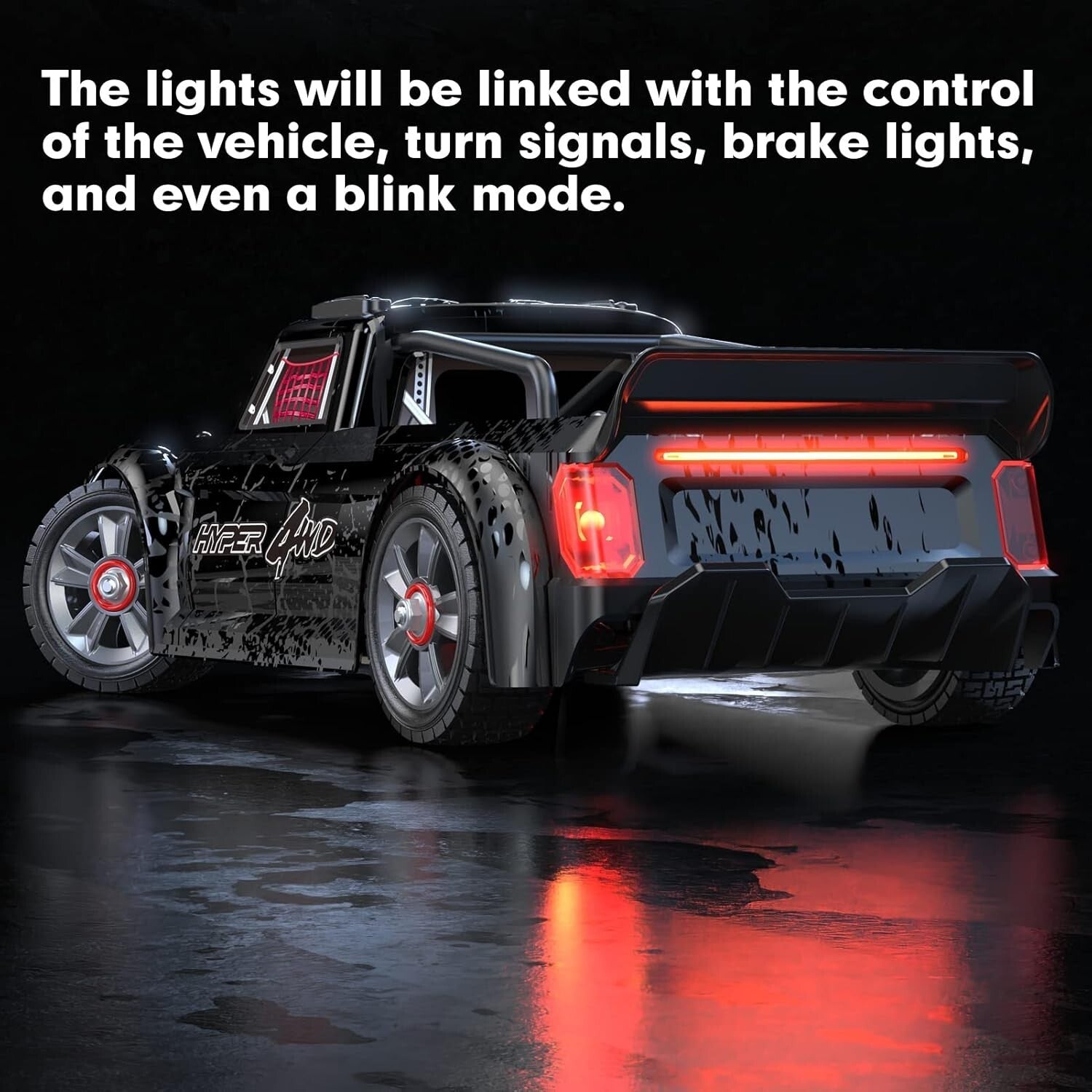 Electric Powered V3 1/14 RC Drift Car – 38 MPH Speed with Controllable Lights
