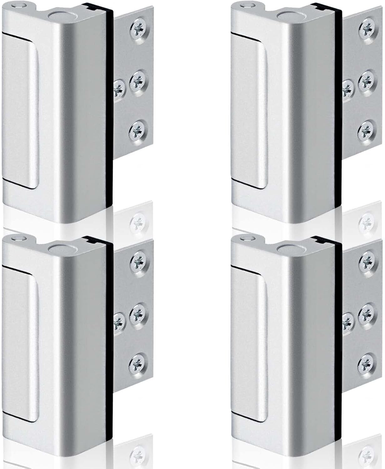 4-Pack Tamper-Resistant Aluminum Door Locks - Easy Install & Maximum Security