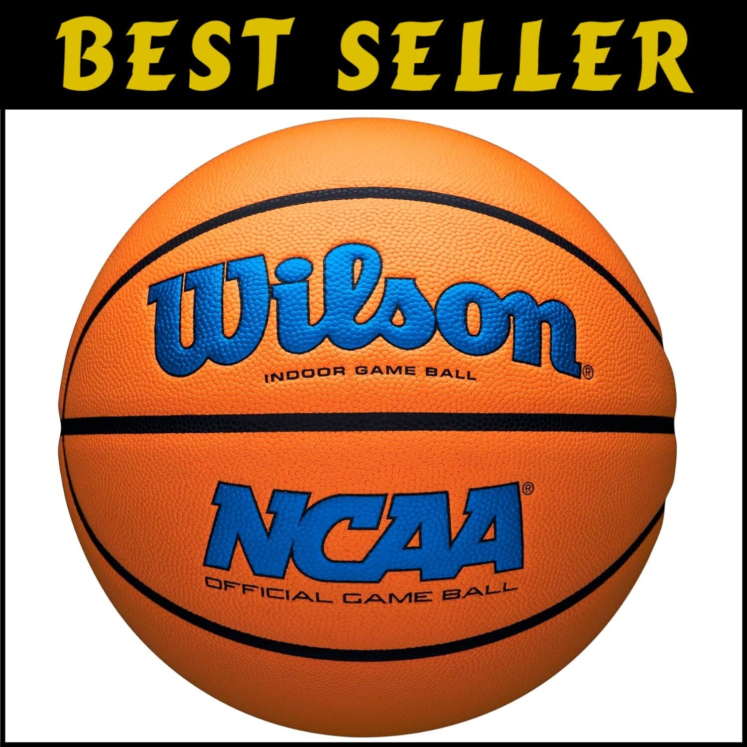 NCAA Official Indoor Basketball - Royal/Orange, Size 7, Unparalleled Performance