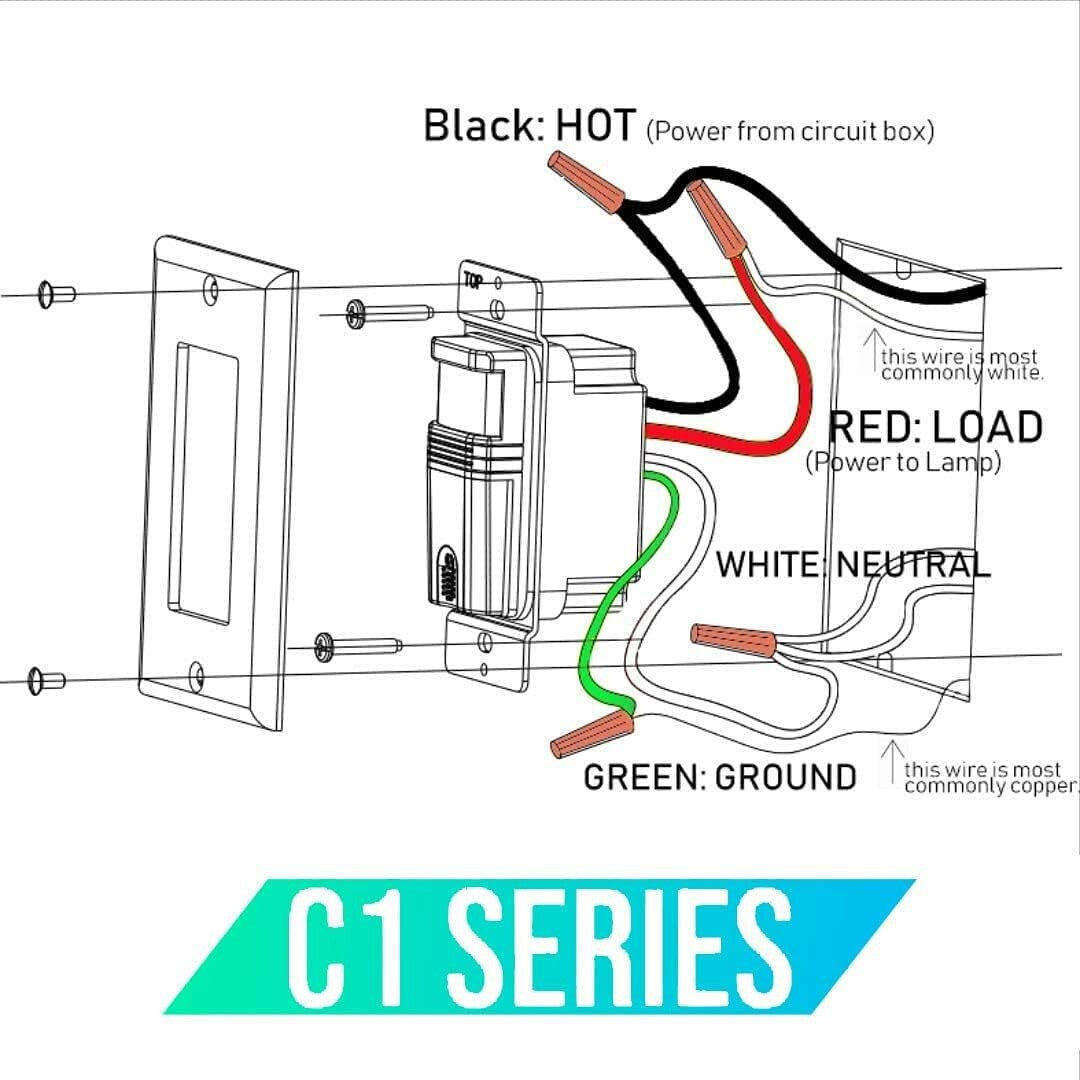 2 Pack UL Certified Motion Sensor Light Switch - Energy Saving Indoor Solution