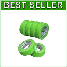 Load image into Gallery viewer, 6 Rolls of Green Heat Resistant Painters Tape - Precision Masking for Auto Paint