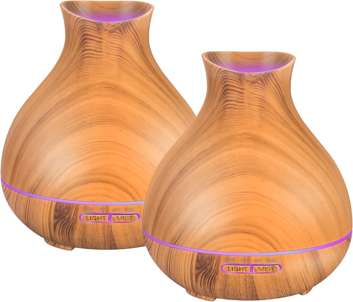 Essential Oil Humidifiers with Auto-Off Safety and 7 LED Options - Perfect Gift