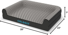 Load image into Gallery viewer, The Coldest Cozy - Medium Dog Bed with Cooling Gel, Anti-Slip &amp; Water-Resistant