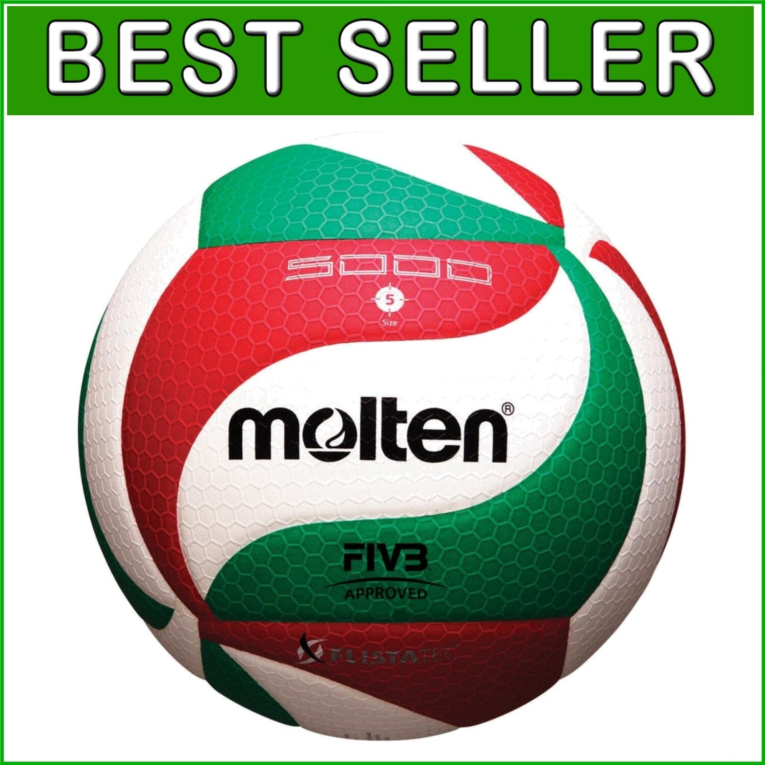 FIVB Approved FLISTATEC Volleyball - Microfiber, Flight Stability Technology