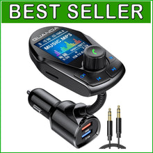 Load image into Gallery viewer, Upgraded Bluetooth FM Transmitter with Intelligent Charging &amp; Flexible Gooseneck