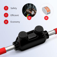 Load image into Gallery viewer, Quick Connect Dual Port Electrical Connectors for 1/0-14 AWG Wires - 6 Count