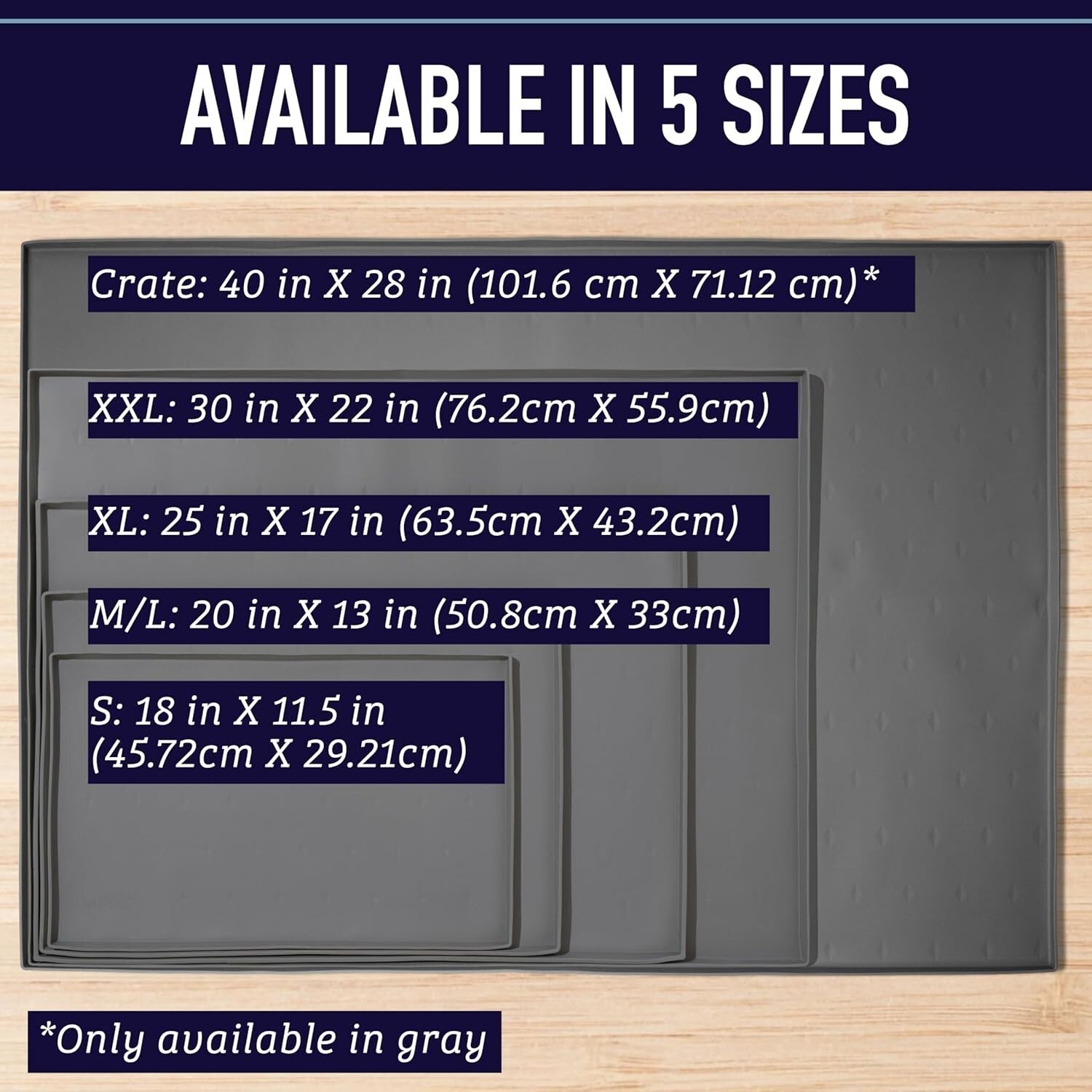 Spill-Proof Food and Water Mat for Dogs & Cats - Dishwasher Safe & Extra Large