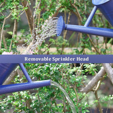 Load image into Gallery viewer, Premium Galvanized Steel Watering Can - 1 Gallon, Ergonomic Handles, Navy Design