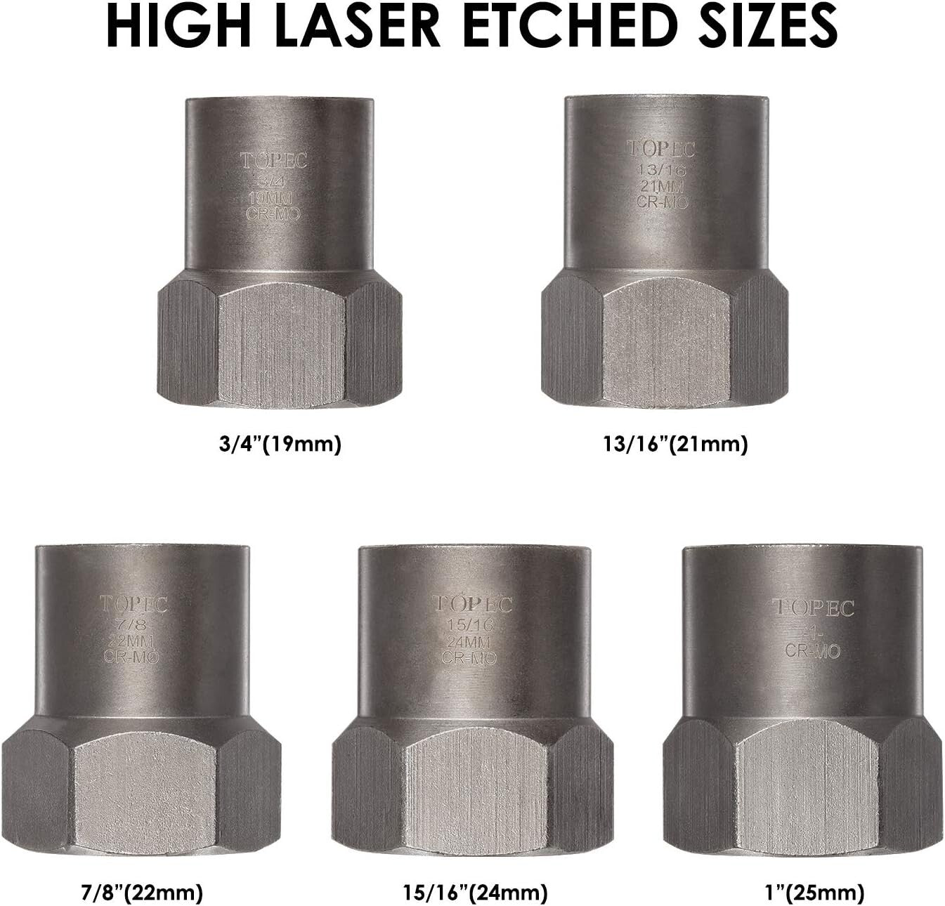 1/2 Inch Drive Impact Extractor Set - Efficient Tool for Damaged Nuts & Bolts