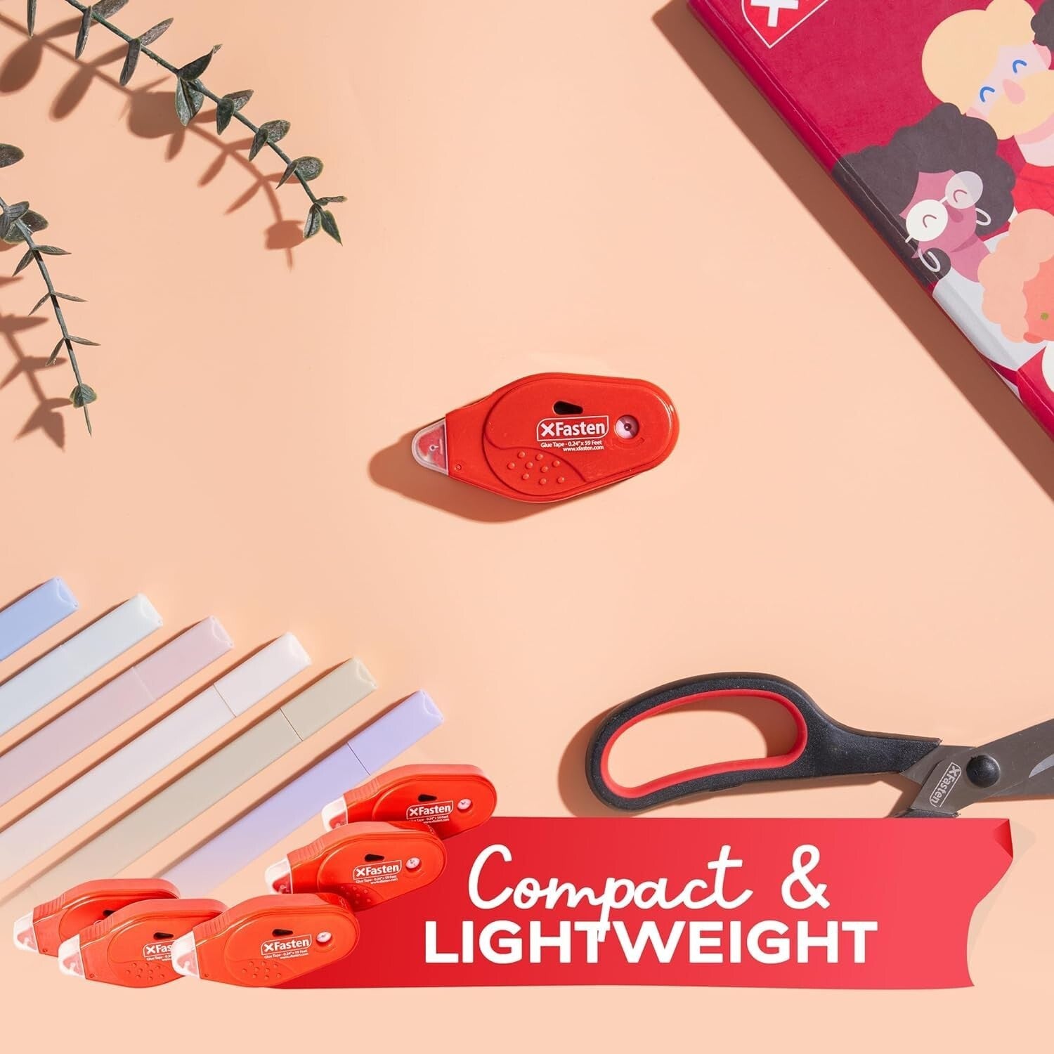 Clear Double Sided Tape Roller - 20 Pack of 59ft Rolls for Safe Scrapbooking