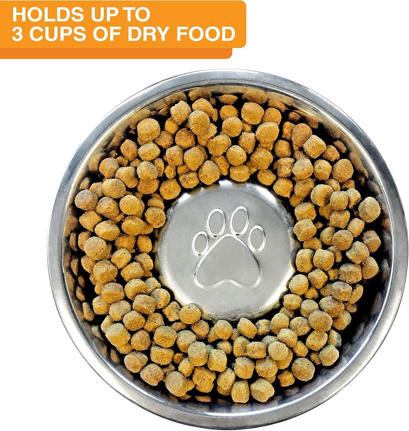 Dishwasher Safe Elevated Dog Feeder with Slow Feed Bowl and Spill Proof Design