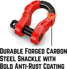 Load image into Gallery viewer, Unbreakable GearAmerica D-Ring Shackles - 2 Pack for Secure Towing &amp; Recovery