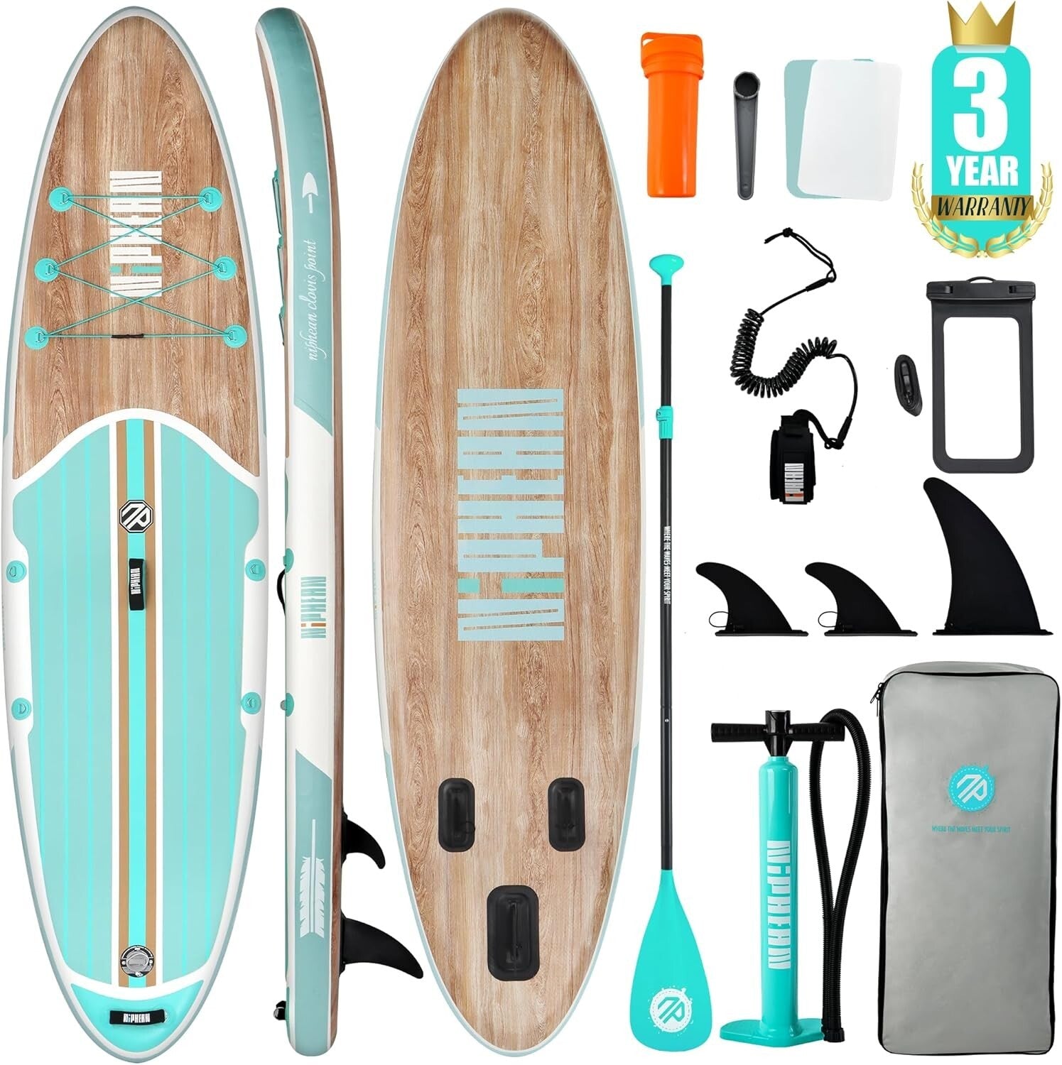 Lightweight Inflatable SUP with Accessories – Perfect for Fishing & Surfing