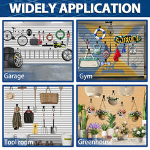 Load image into Gallery viewer, 18-Piece Heavy-Duty Slatwall Hook Set - Multi-Sized Space Savers in Black