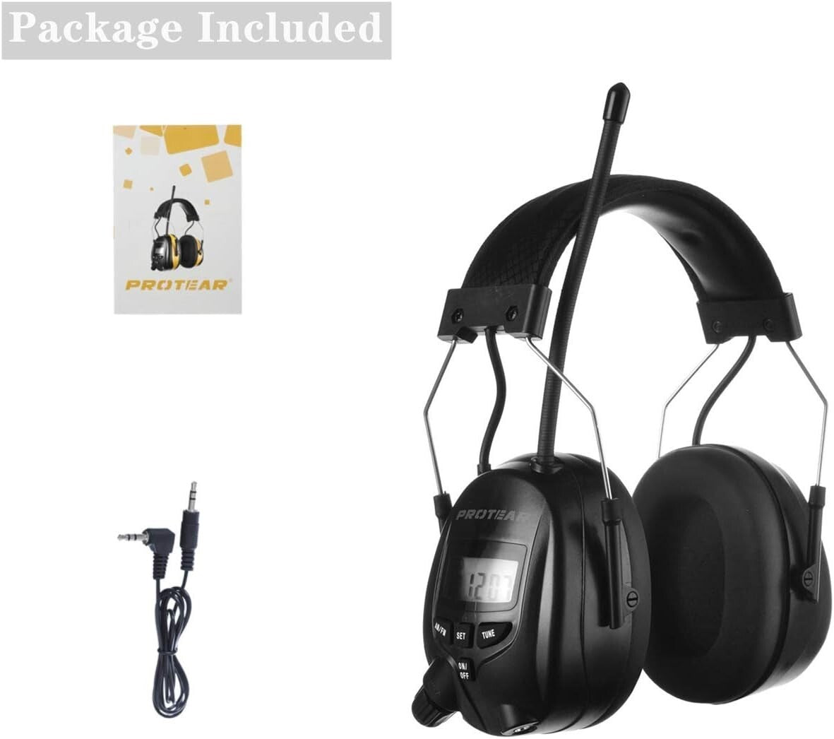 High-Performance 25dB Hearing Protectors with Radio - Adjustable & Comfortable