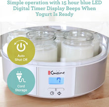 Load image into Gallery viewer, Automatic Digital Yogurt Maker with 7 Glass Jars for Homemade Probiotics