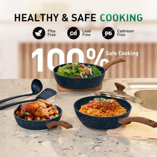 Load image into Gallery viewer, Healthy Cooking Essentials - Induction 12-Piece Granite Non-Stick Pots &amp; Pans