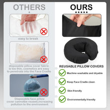 Load image into Gallery viewer, Eco-Friendly 24 Pcs Face Cradle Covers - Lightweight Microfiber for Therapists