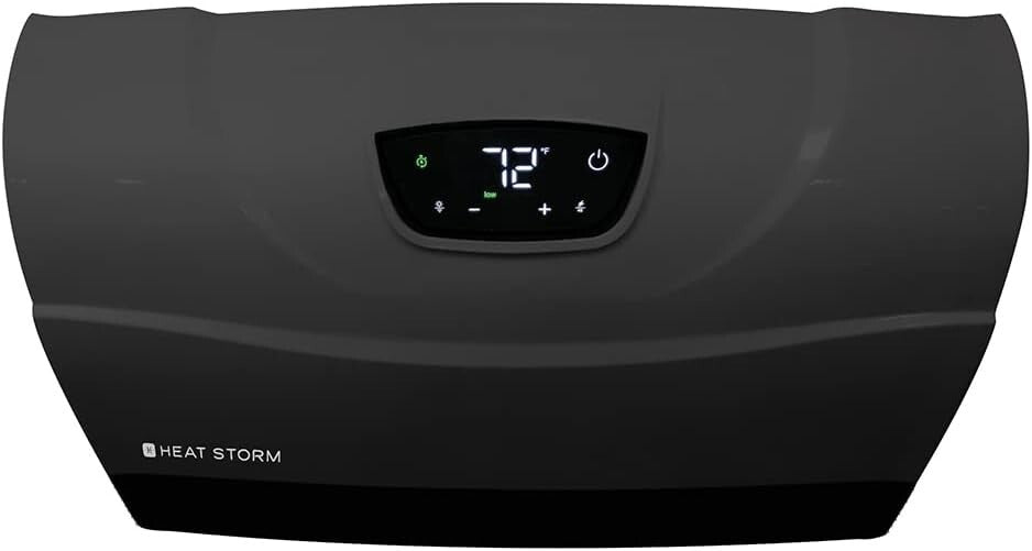 Energy-Efficient Infrared Space Heater, Remote Control, Wall/Floor Mount - 1500W