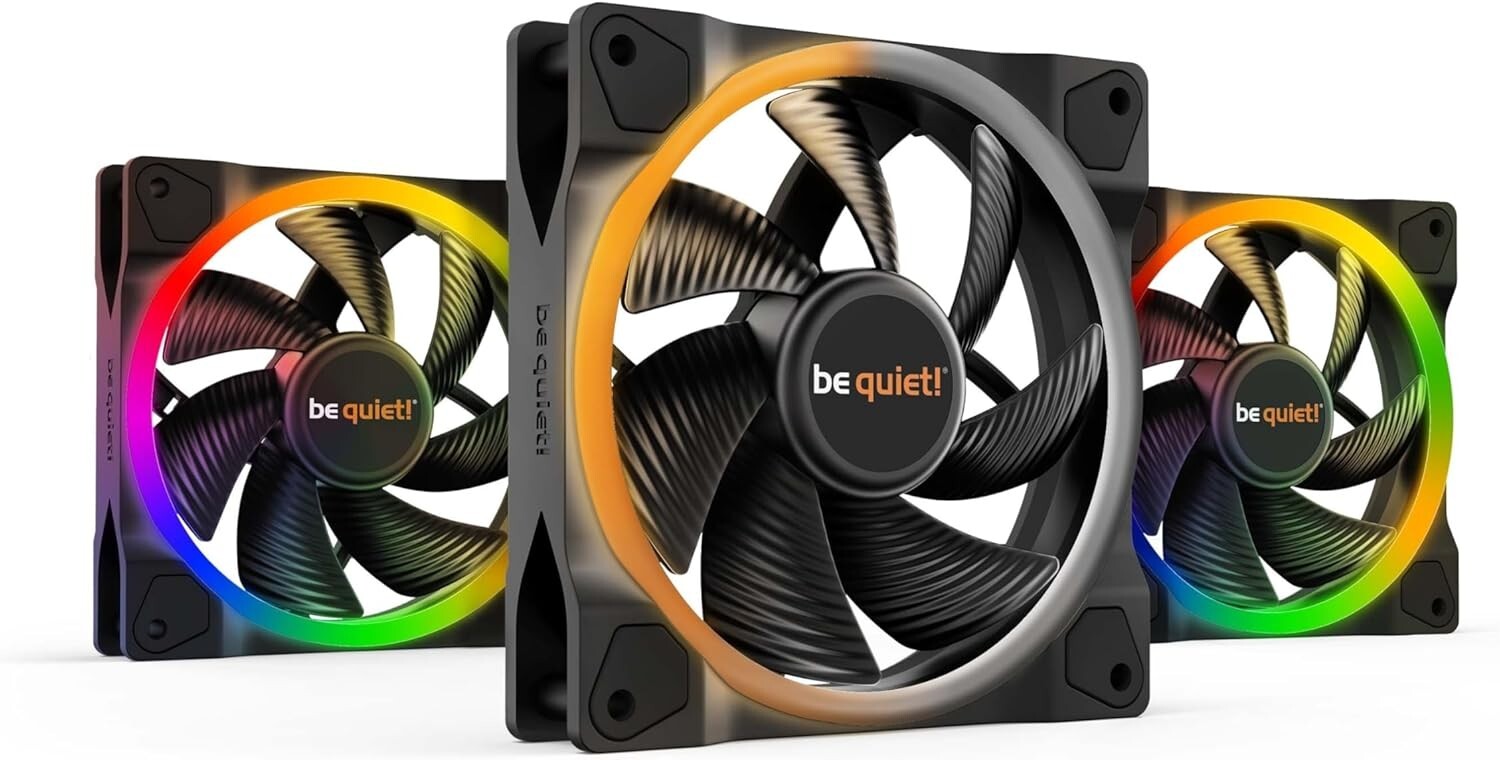 3-Pack Light Wings 120mm ARGB Fans with Hub - High Performance & Aesthetic